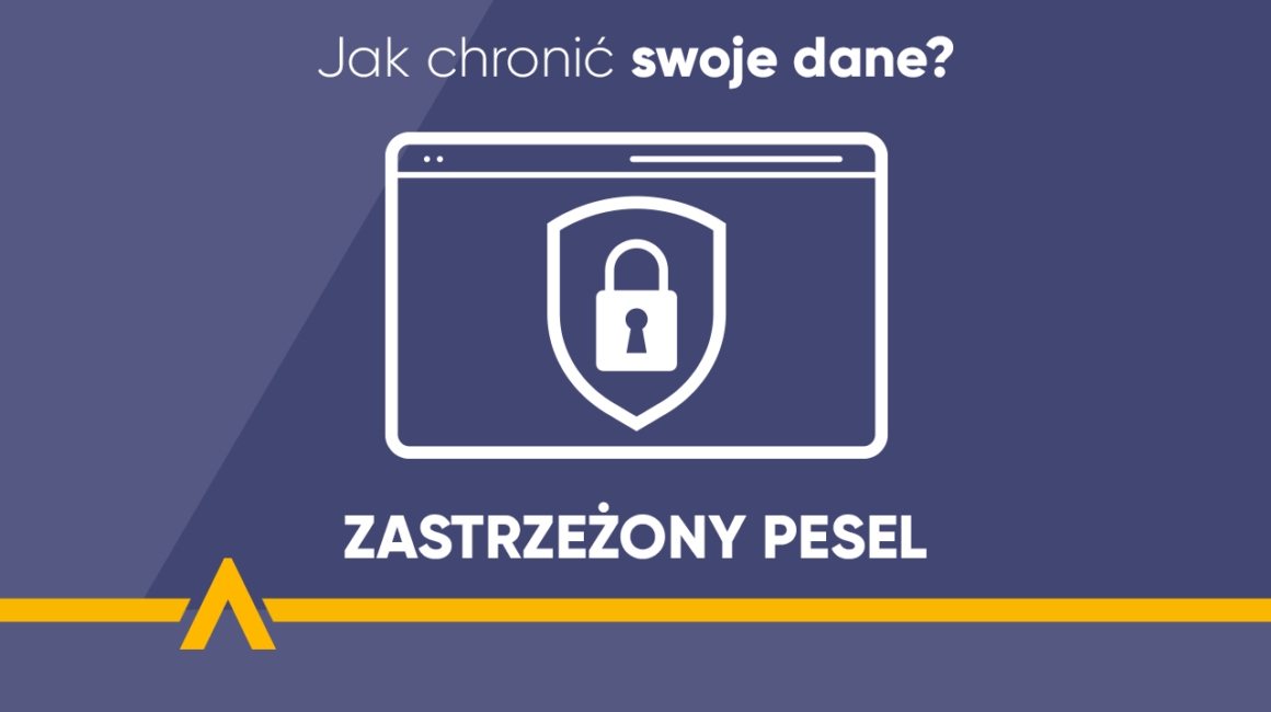 Grafika z ikoną kłódki i napisem Zastrzeżony PESEL